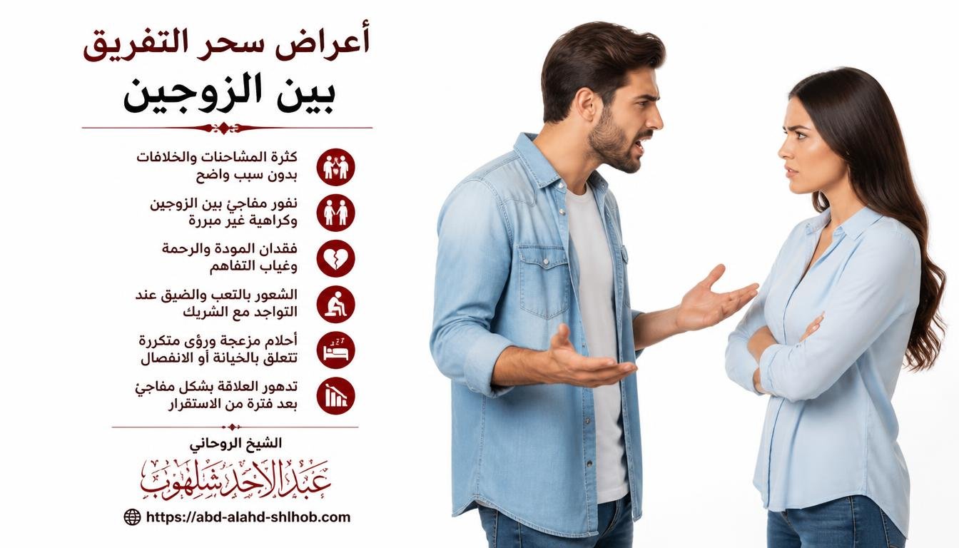 أعراض سحر التفريق بين الزوجين وكيفية الوقاية منه