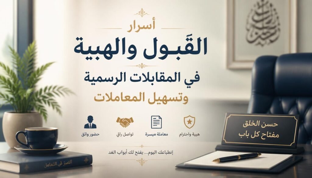 أسرار القبول والهيبة في المقابلات الرسمية وتسهيل المعاملات