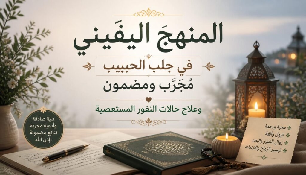 المنهج اليقيني في جلب الحبيب مجرب ومضمون وعلاج حالات النفور المستعصية